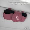 CRZ1 Футляр для очков с логотипом автомобиля Органайзер для карт на козырек Солнцезащитные очки Коробка Для Mercedes Benz W212 W221 GLC EQA W168 W201 W108 W176 W124 W126