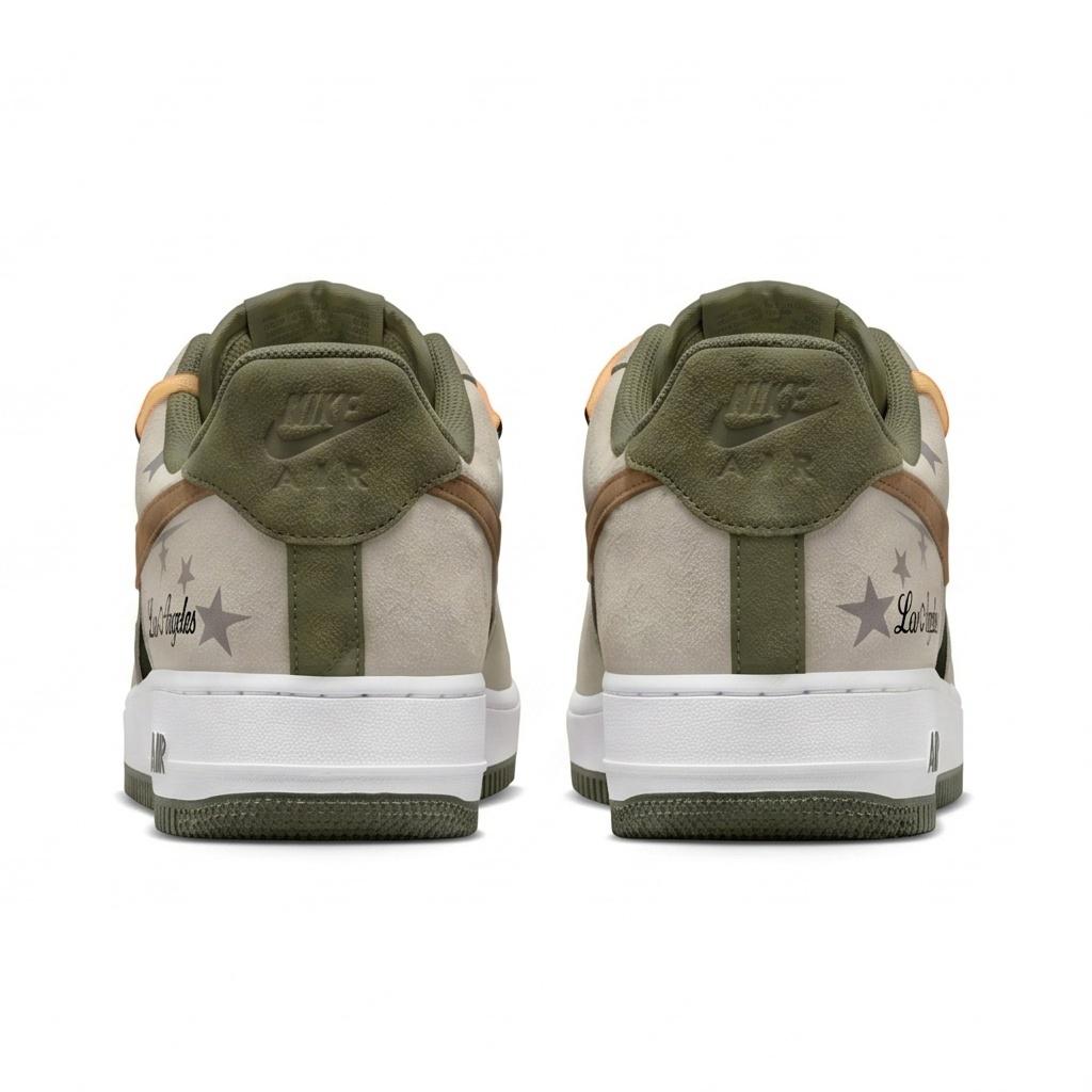 Nike Air Force 1 Twilight Star Island Synthetic Leather Slip Resistant Cushioning Abrasion Resistant Low top IB6388-200(Team1727-)