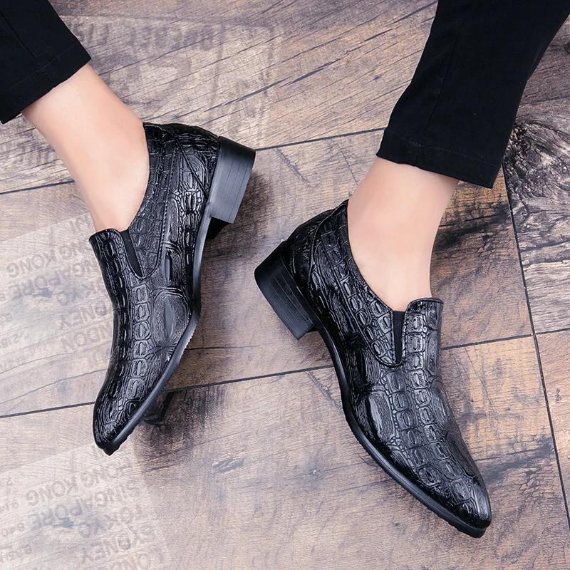Модные мужские туфли из кожи для мужчин, мужские оксфорды, классические туфли для мужчин, роскошные дизайнерские лоферы, мужские туфли на платформе из кожи для мужчин