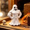 Collectible Art Piece 3D Printed Buff Ghost Figurine, Funny Muscle Desktop Indoor Party Decoration Ornament, Spooky Halloween Decor, Novelty