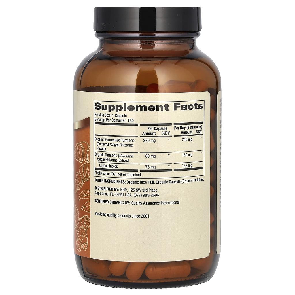 Dr. Mercola Fermented Turmeric, 180 Tablets