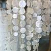 Круглые DIY ветряные колокольчики из ракушек Натуральные белые подвески из ракушек Новые украшения из ракушек Свадебный декор