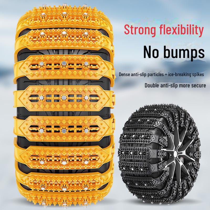 Зимняя автомобильная противоскользящая цепь — защищает шины, подходит для внедорожников, фургонов и внедорожников — универсальная технология цепей противоскольжения
