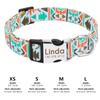 Personalized Indian Dog Cat Collar Custom Nylon Puppy Collars Chihuahua Pug Pet Collars Adjustable for Small Medium Large Dogs
