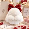 Hanging Ornaments Faux Rabbit Fur Keychain Soft Fluffy Bag Charms  Backpack Pendant