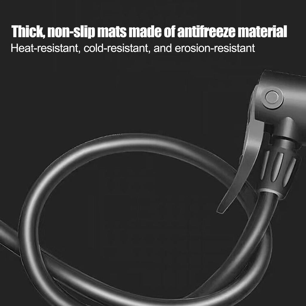 Bike Foot Pump Lightweight Car Foot Inflator With Pressure Gauge Portable Bike Tire Compressor for Sedan Motorcycle Pickup