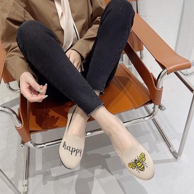 Женские туфли плоской вязки с круглым носком, женские слипоны на плоской подошве, повседневные туфли, балетки, женские, легкие, удобные, zapatillas