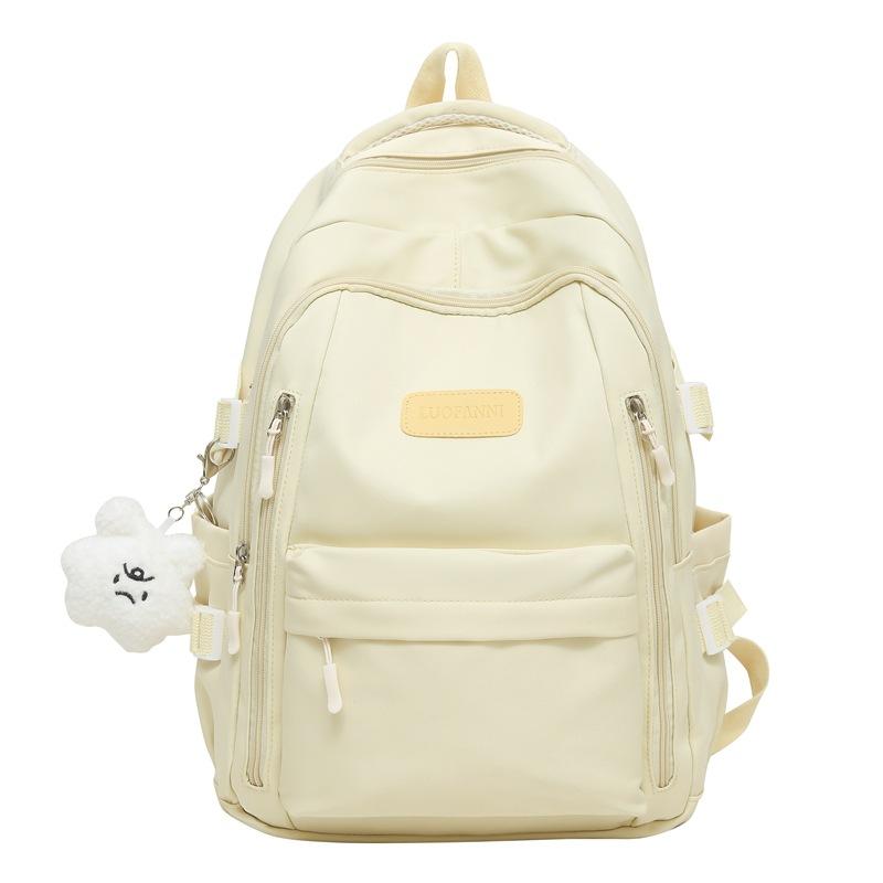 Сплошной цвет школьный рюкзак для женщин младших классов средней школы рюкзак большой емкости