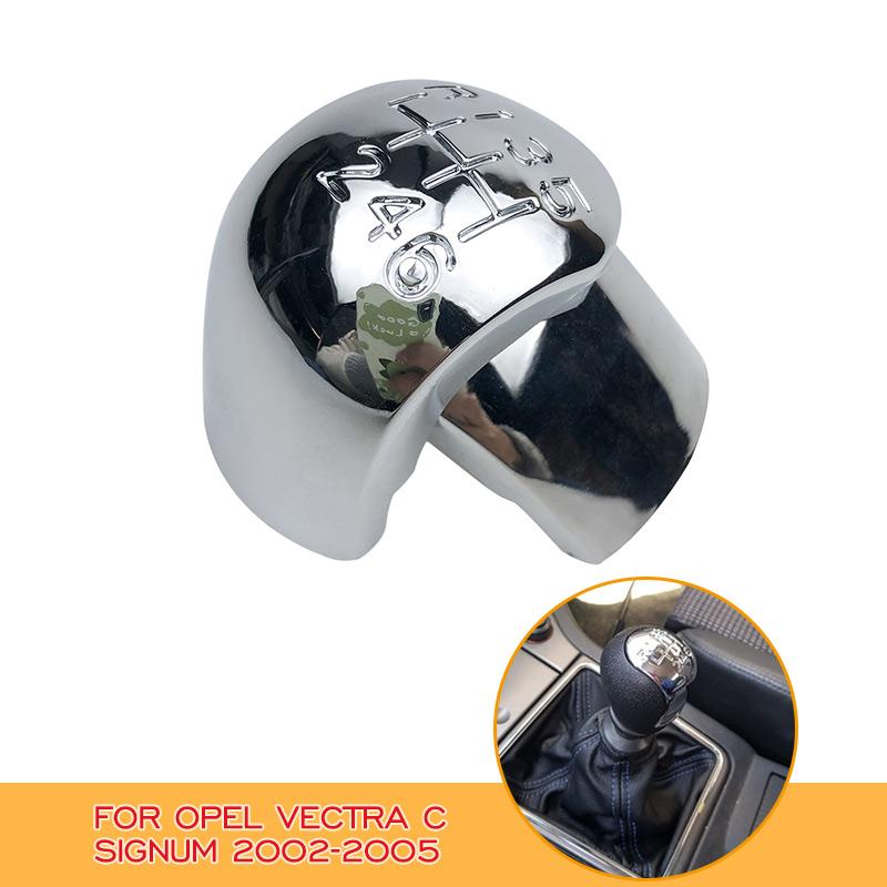 Для OPEL VECTRA C SIGNUM 2002-2005 хромированная ручка переключения передач, рычаг, значок, эмблема, накладка, крышка с номером максимальной скорости, аксессуары для стайлинга автомобилей
