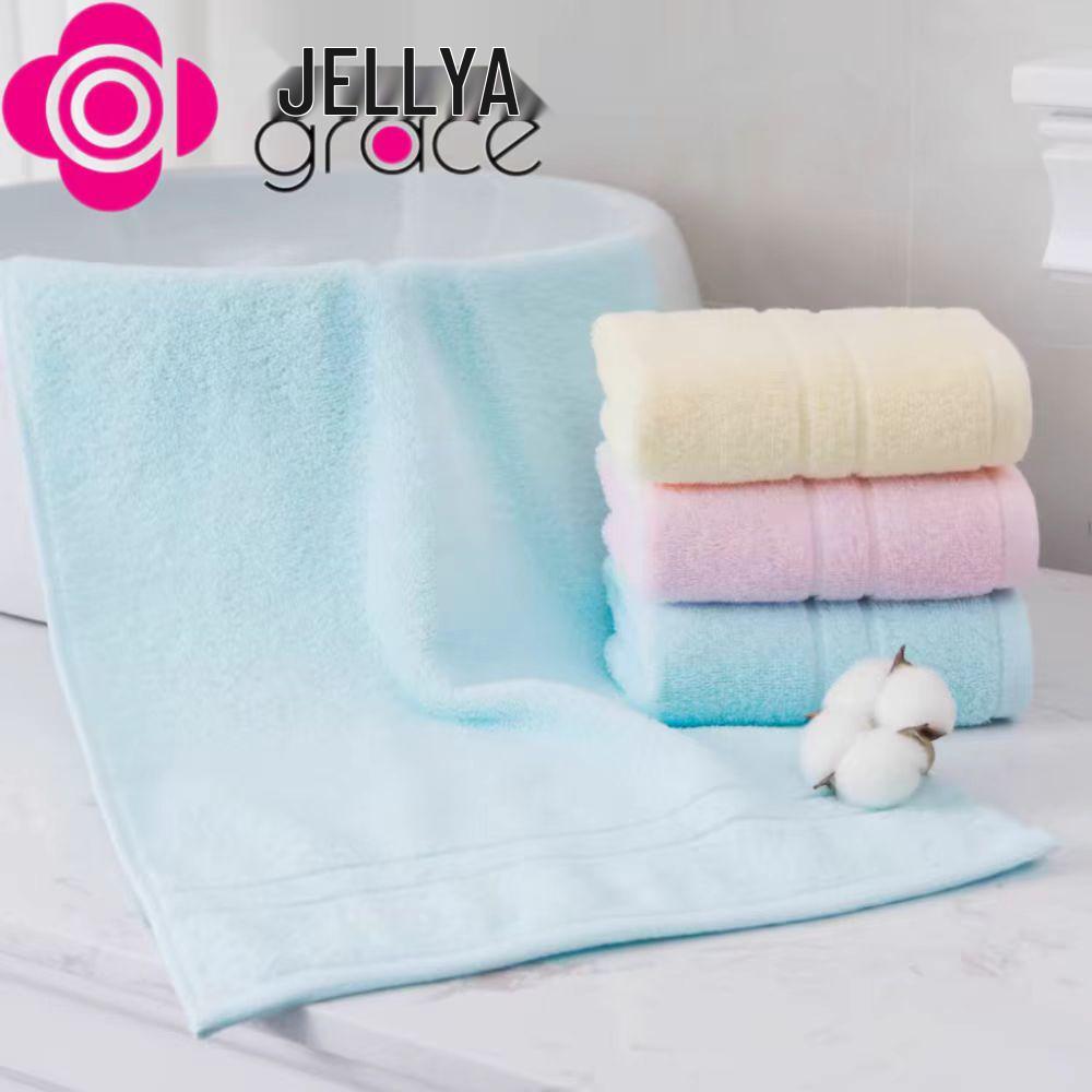 Jie Liya Soft Absorbent Lint-Free Pure Cotton Unisex Face Towel for Daily Use