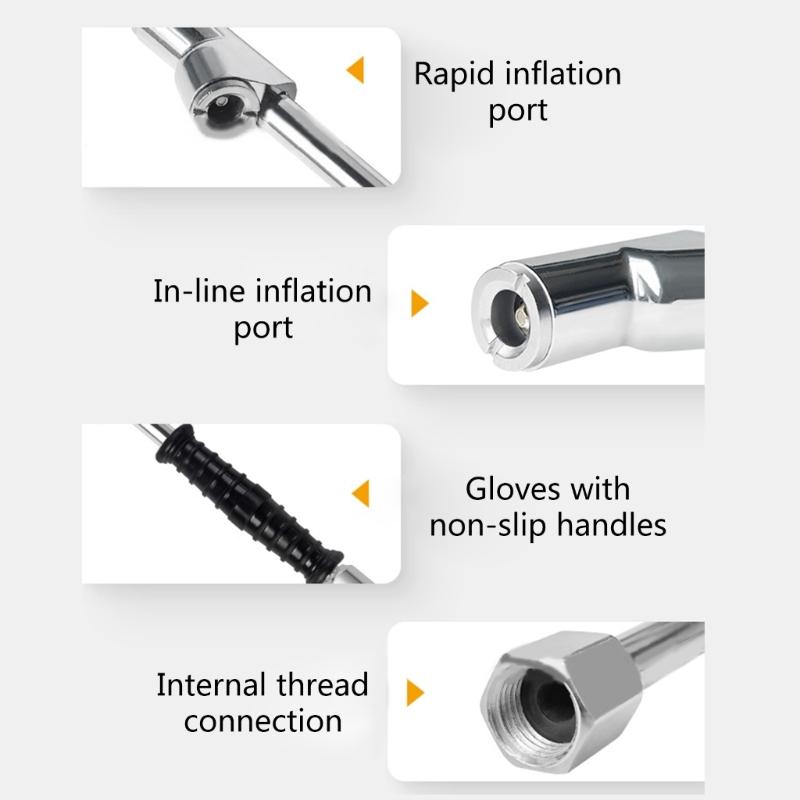 Воздушные патроны 1/4" Двухсторонние патроны для шин Быстроразъемные соединения для манометров компрессоров