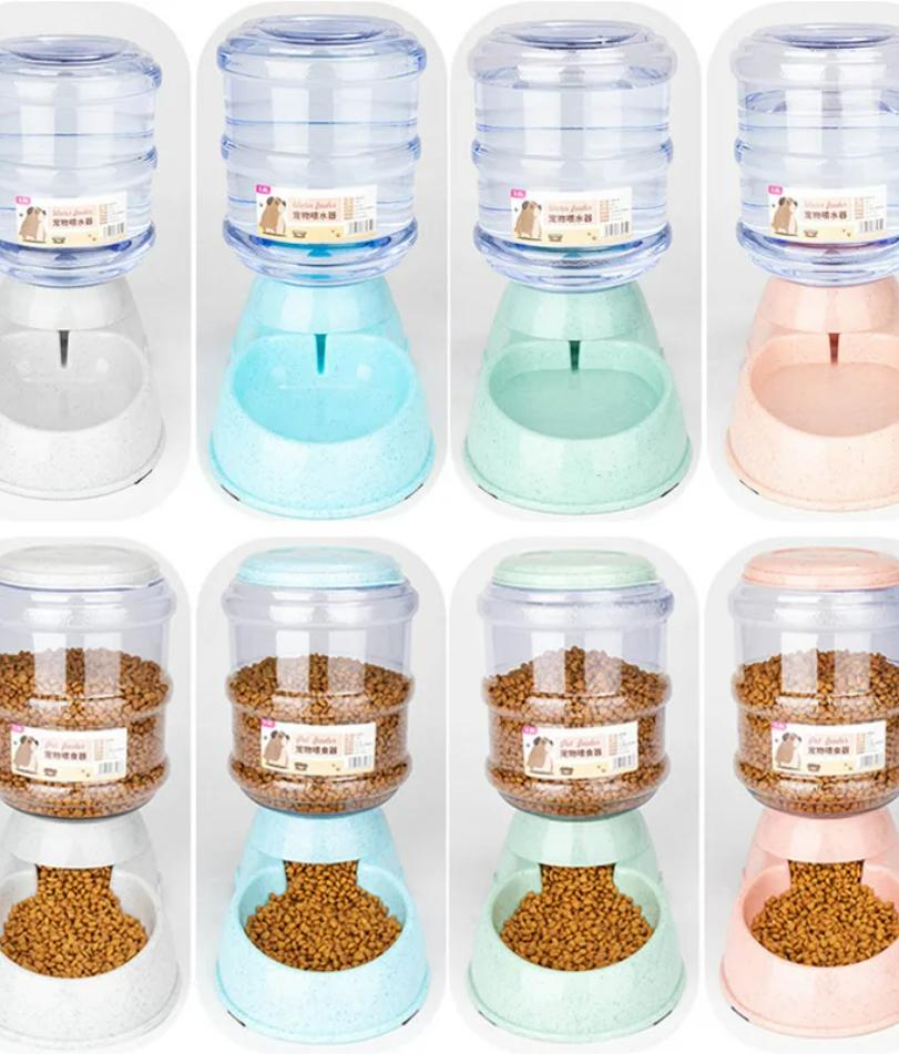 Миски для кормления домашних животных большой емкости, маленькая миска для корма для собак, автоматический диспенсер для воды, миски для кошек, миски для кормления домашних животных, миска для питья воды