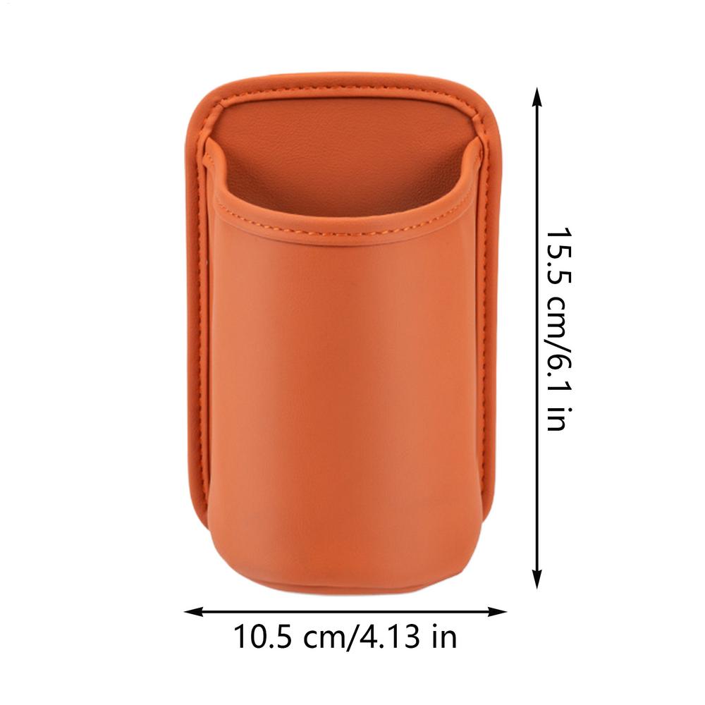 Универсальный подстаканник для двери автомобиля, ПУ, подставка для напитков, контейнер для хранения, органайзер-карман на спинку сиденья автомобиля, автомобильные аксессуары