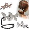 Tools Crystal Elegant Bud Hairpin Butterfly Hair Clip Butterfly Shape Hairpins Bun Maker