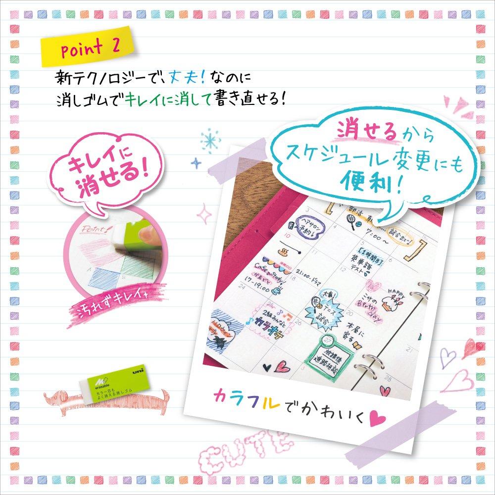 Mitsubishi Pencil Цветной стираемый стержень Nano Dia Color 0,5 Зеленый 10 шт. U05202NDC.6