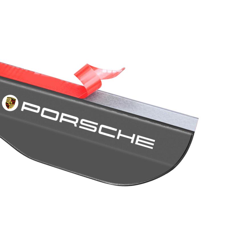 2 шт. Накладки от дождя на боковые зеркала заднего вида автомобиля, козырьки от солнца, защита-бровь для Porsche 911 918Spyder 928 944 968 Boxster Cayenne Macan Panamera