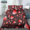 Роскошный 3D принт розовых сердец для дома 2/3 предмета Удобный пододеяльник наволочка постельное белье размер Квин и Кинг ЕС/США/Австралия