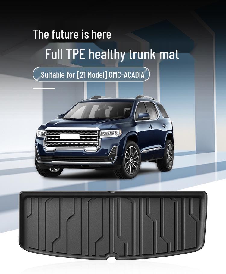 Всепогодный, грязезащитный коврик в багажник для GMC Acadia 2021, Полный коврик на заднюю дверь из ТПЭ