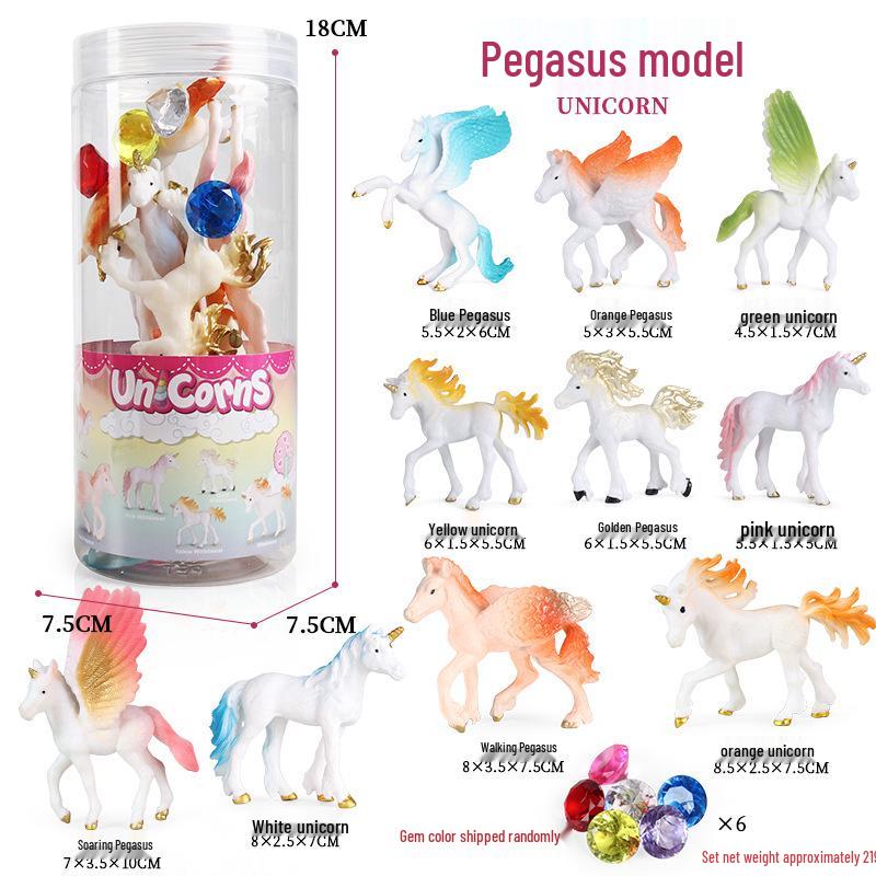 Cross-border Mythical Unicorn Pegasus Toy Model for Kids