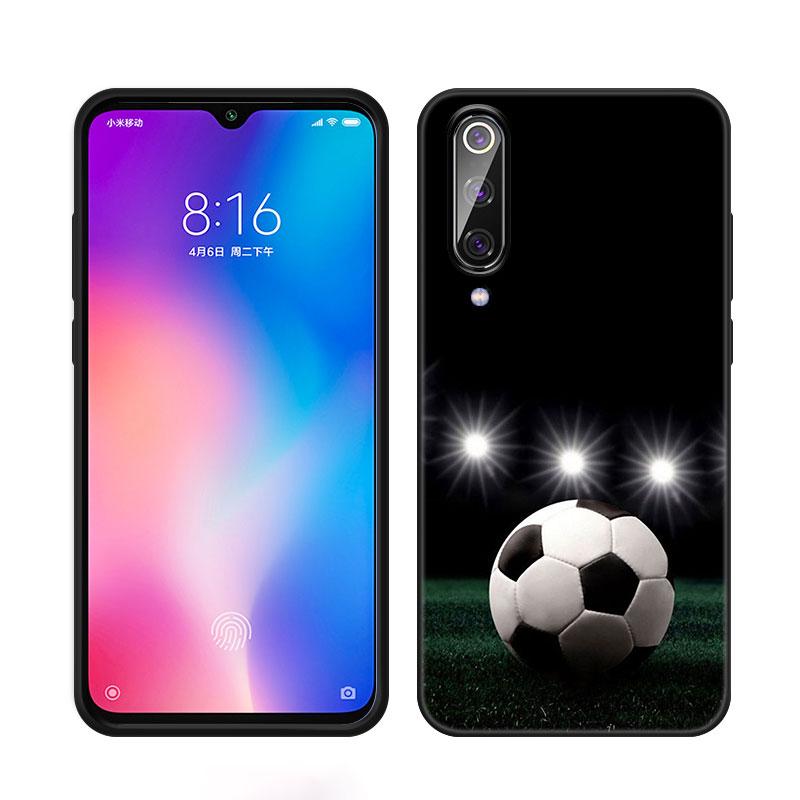 Чехол для телефона Fire Football Soccer для Xiaomi Mi A2 8 9 SE Note 10 10T 11 12 Lite 9T 11T 12S 12T Pro A3 6X 12X, мягкий черный чехол из ТПУ