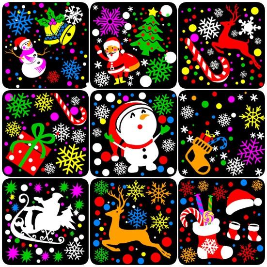 Рождественский проектор, высокая яркость, 16 узоров, дизайн, большая площадь проекции, для использования в помещении и на открытом воздухе, Рождественская вечеринка, лампа, проектор со снежинками