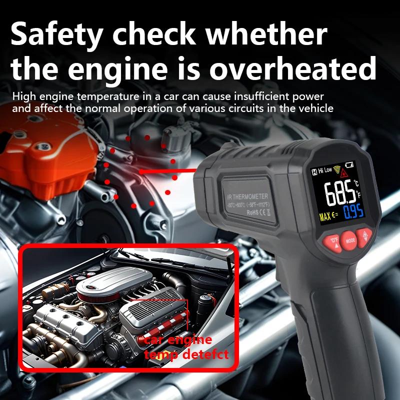 Infrared Thermometer -50-600 DegreeTemperature Gun Digital Thermometer Pyrometer Thermal Imager Can Send From Russian