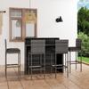 Day and Night - Day and Night 5-Piece Garden Bar Furniture Set and Gray Cushions