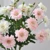 54 см Искусственные шелковые цветы Искусственный шелк 4 головки Дизайн Букет хризантем Нордический стиль Свадебный букет