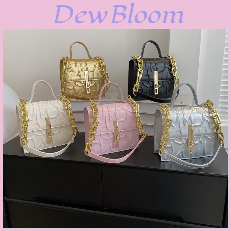 Fashionable Urban Style Pu Leather Crossbody Bag With Chain Soft Small Handbag In Multiple Colors