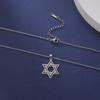 New Fashion Star of David Pendant Necklace  Simple Stainless Steel Necklace Jewelry Gift Wholesale