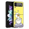 Забавный Мультяшный Утенок Гусь Чехол для Телефона Для Samsung Galaxy Z Flip3 Flip4 Flip5 Чехол-Оболочка Для Z Flip 3 4 5 6 7 Жесткая Складная Крышка
