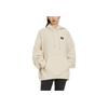 Vans Solid Color Letter Print Label Zip Drawstring Sherpa Hoodie Long Sleeve Unisex Hoodies Beige VN0A54O52N1