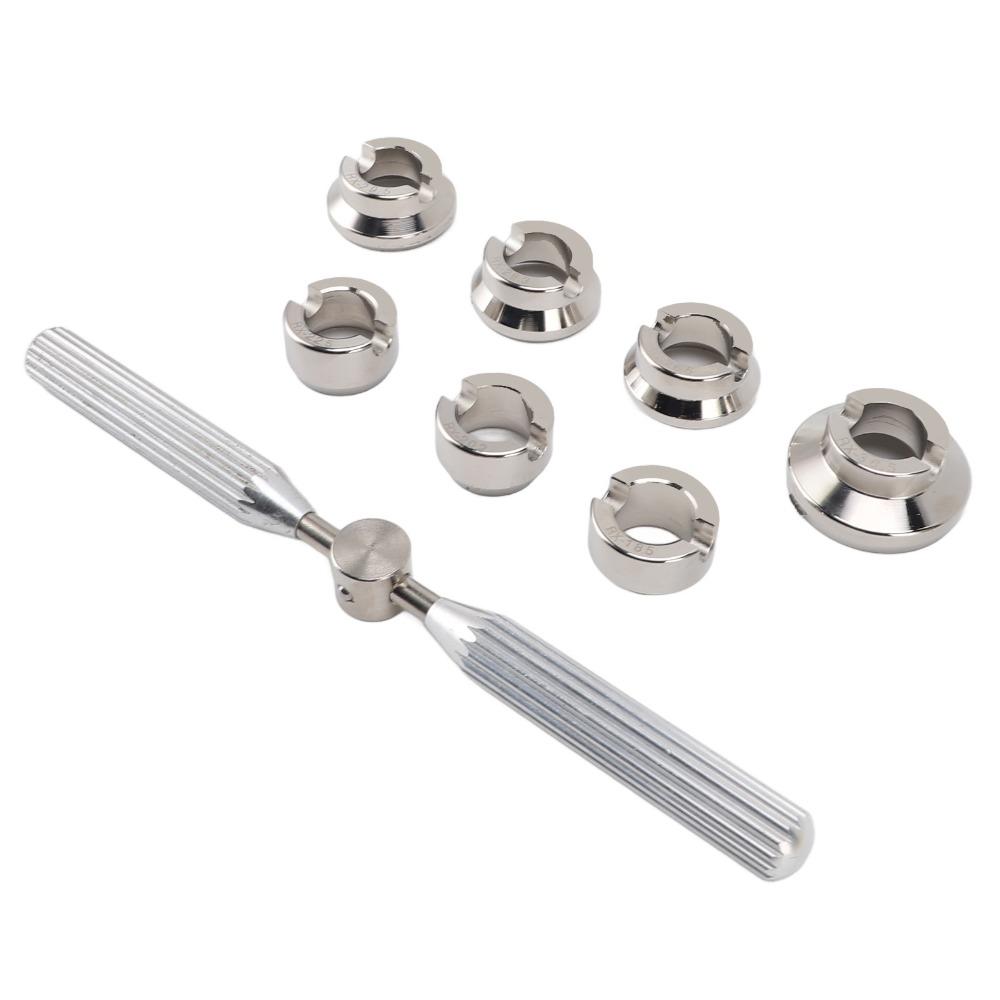 Silver Watch Case Closer Kit Different Sizes Watch Repair Tool Set Watch Maintenance