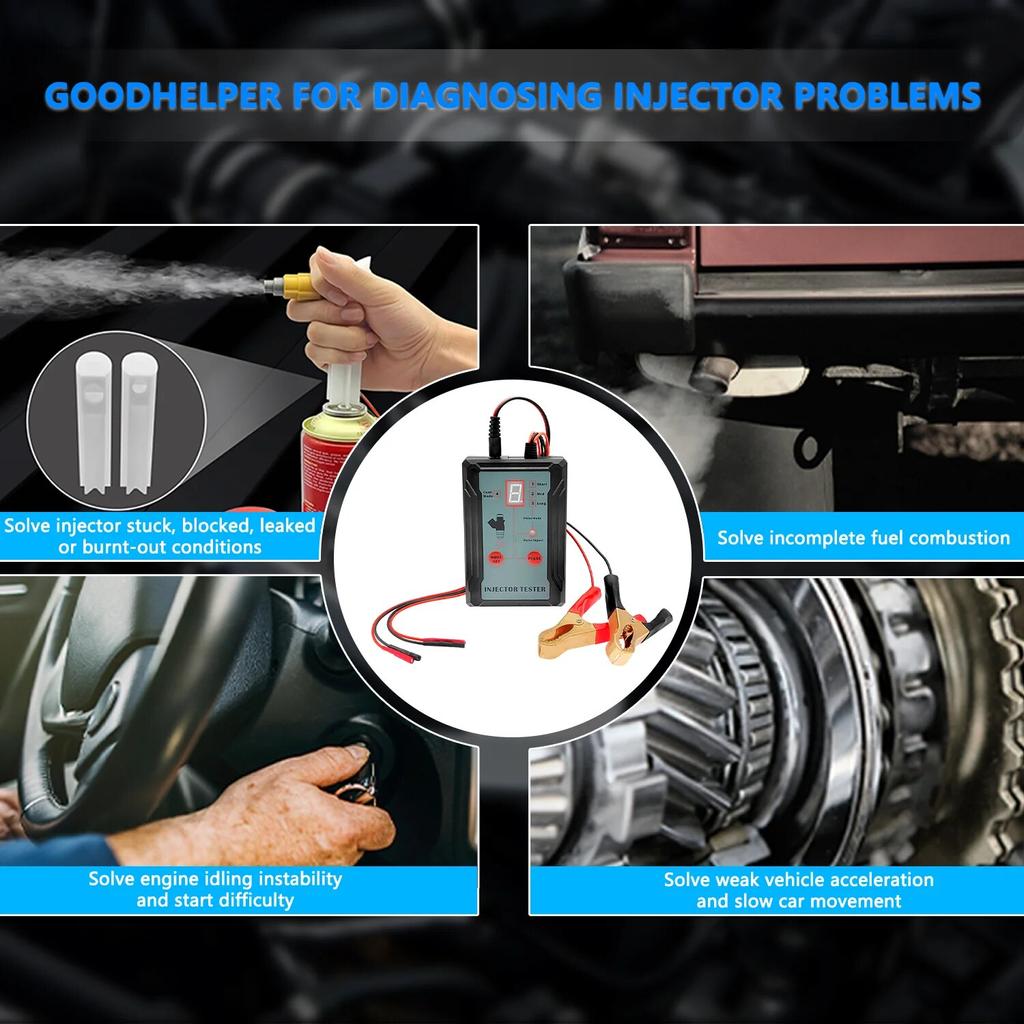 Модернизированный тестер топливных форсунок и инструмент для самостоятельной очистки — одновременная проверка двух форсунок в режиме 8-импульсного привода. Проверка топливных форсунок.