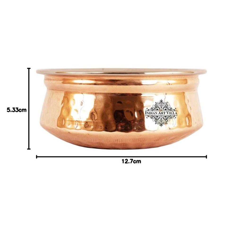 Сталь Медь Сервировочная Чаша Ханди, Сервировочная посуда и Столовая посуда, Дом Ресторан, Объем-300 мл, Упаковка из 1 шт.