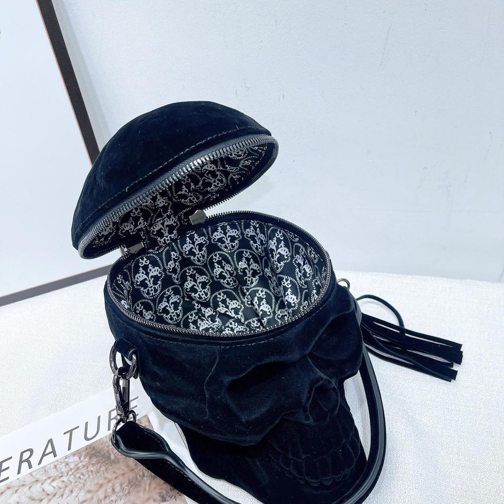 Модная сумка через плечо со светоотражающим черепом для мужчин и женщин — повседневный европейский и американский стиль