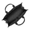 MICHAEL KORS Hudson Steel Gray Tone Details Leather Tote Bag Tote Bag Shopping Bag Shoulder Crossbody Handbag Unisex Couple Style Black