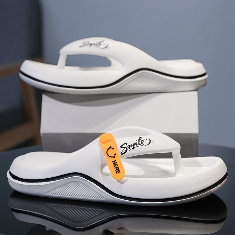 Fashion Men's Platform Flip Flops Summer Soft Sole EVA Slippers for Men Outdoor Casual Beach Shoes Home Non-slip Bathroom Slides Shoes