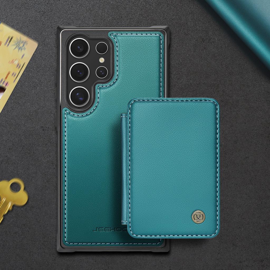 Detachable Card Wallet Leather Case for Samsung Galaxy S26 Ultra S25 Edge S24 Plus S23 FE S22 S21 S20 Note 20 A57 Magnetic Cover