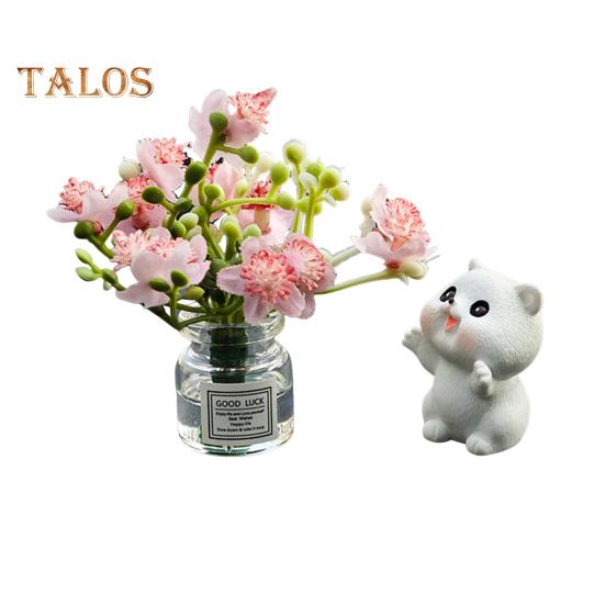 2 шт. комплект украшений для зеркала заднего вида автомобиля, симпатичная мини-ваза для цветов в виде кролика, украшения для приборной панели, аксессуары для салона автомобиля для женщин