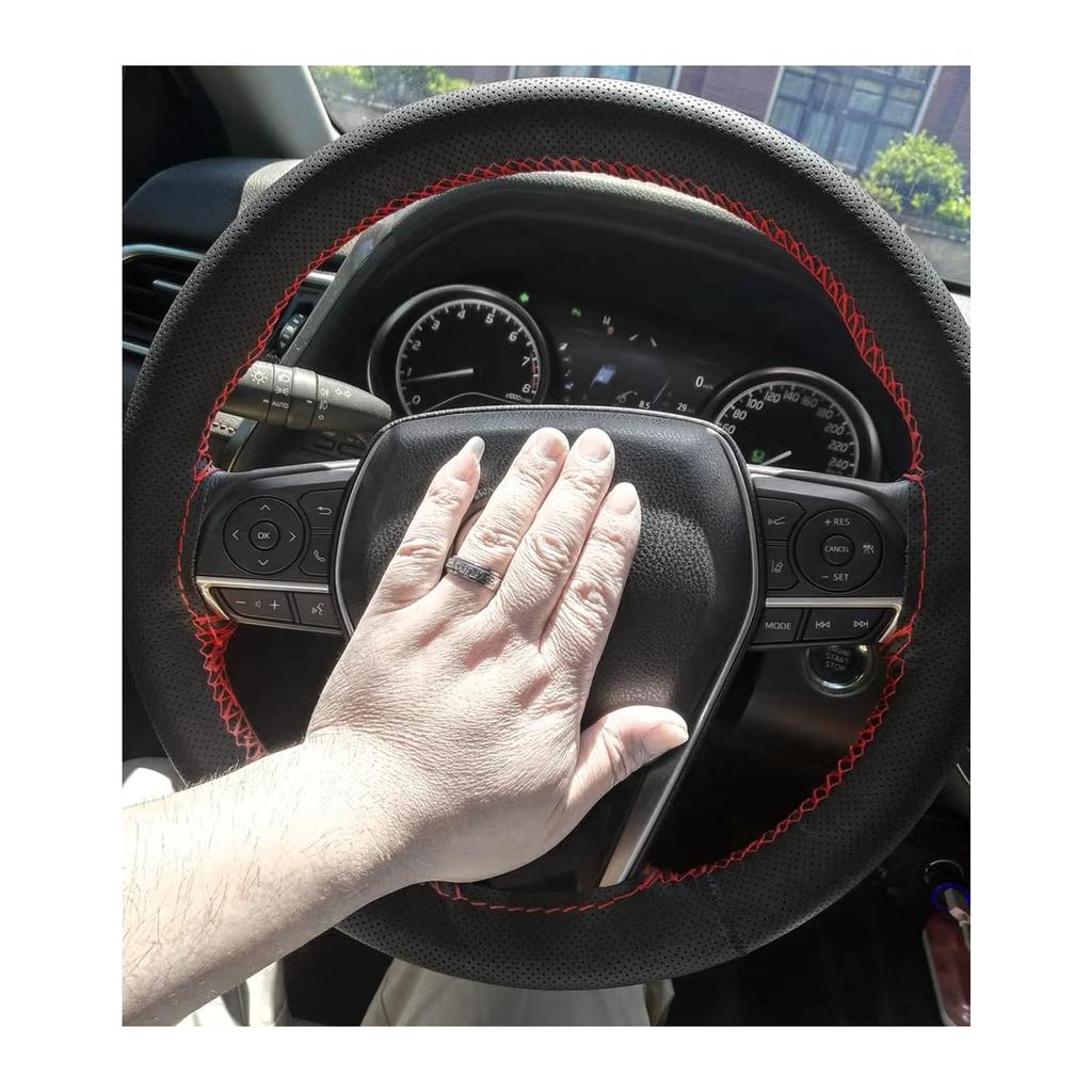 Braided Steering Wheel Cover for Toyota Harrier Toyota RAV4 Toyota Camry 50 40 and Toyota Noah Comfortable To the (80 Series), (AX50 Series), (70