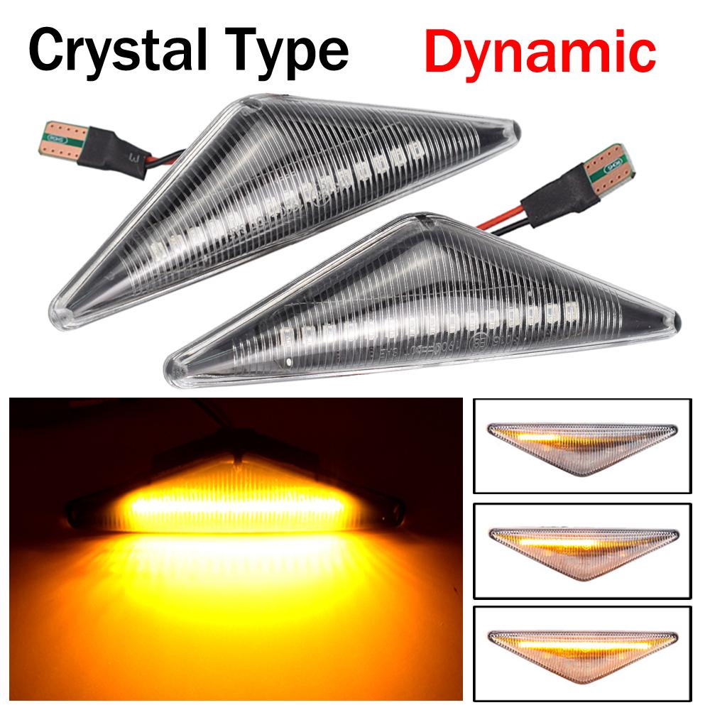 Струящийся боковой повторитель светодиодный динамический боковой габаритный указатель поворота Индикатор мигалка для Ford Mondeo 3 Mk3 Focus 1 Mk1