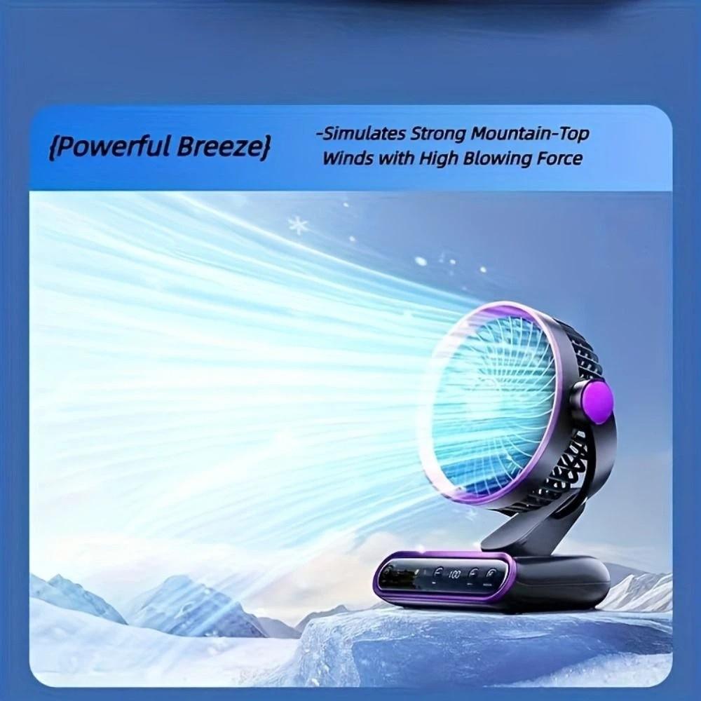 Timer High-Power Electric Fan 4 Modes Household Air Circulator Indoor Standing Fan Bedroom