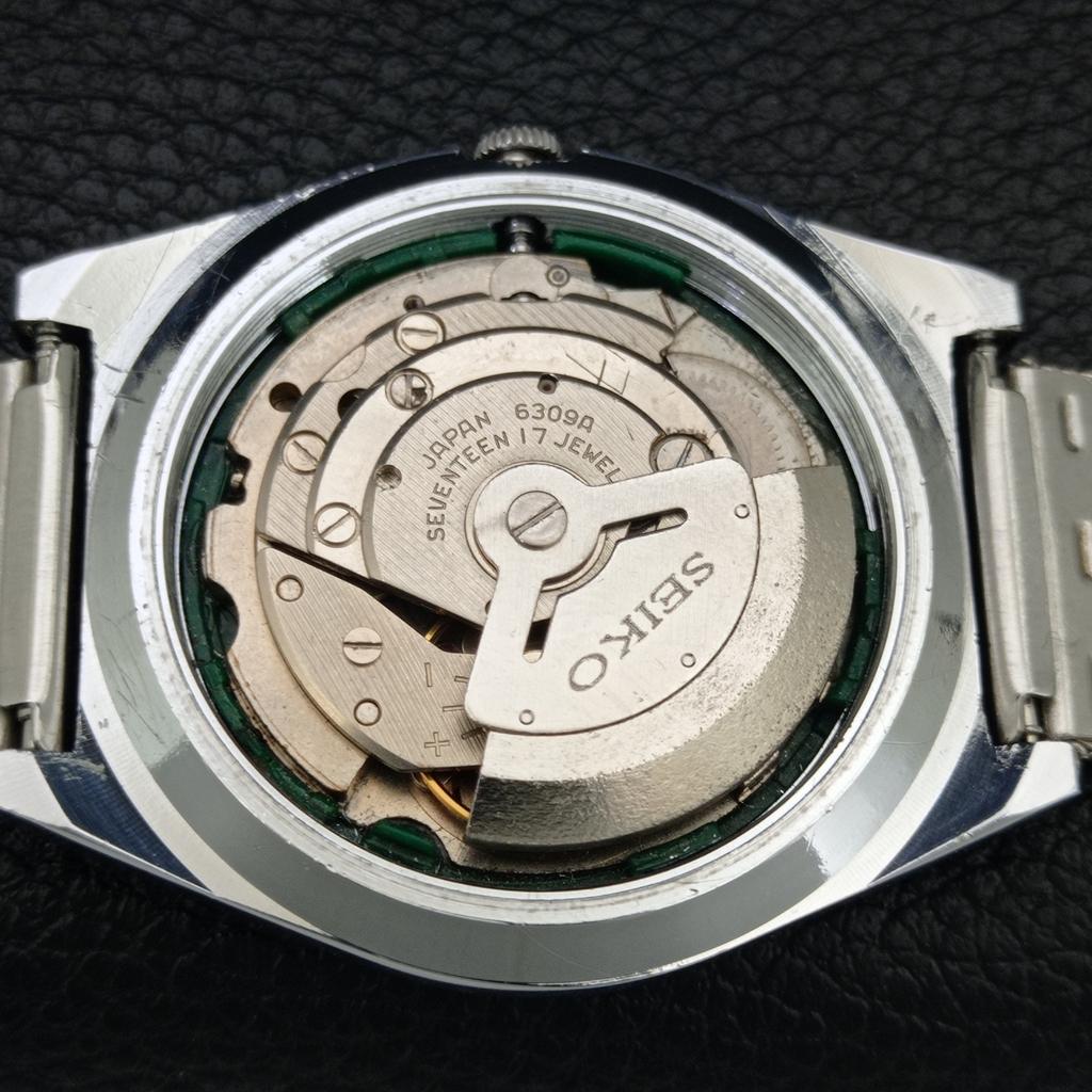 ЯПОНСКИЕ ВИНТАЖНЫЕ ОТРЕМОНТИРОВАННЫЕ АВТОМАТИЧЕСКИЕ МУЖСКИЕ ЧАСЫ SEIKO 5 С ЗЕЛЕНЫМ ЦИФЕРБЛАТОМ a443856-1