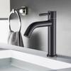 304 Stainless Steel Single Cold Water Tap Black Silver Color Deck Mounted Lengthening and Raising Sink Kitchen Bathroom Tap