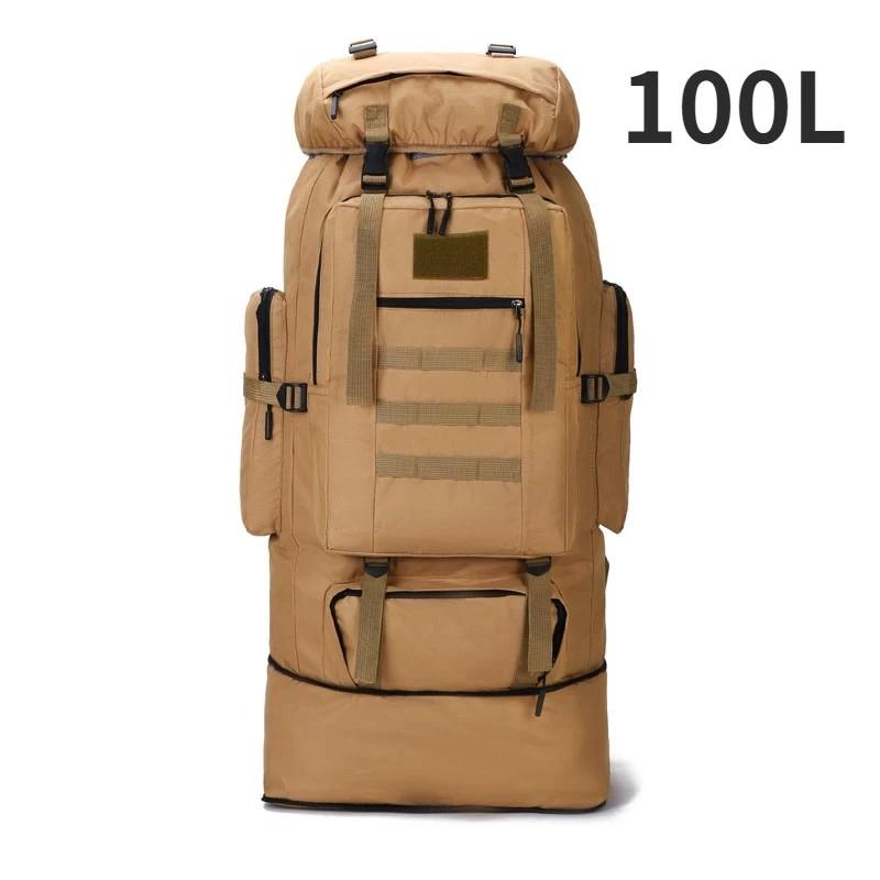 80L/100L Mountaineering Bag Climb Bag Backpacks Large Backpack Outdoors Hiking Camping Travel Bags