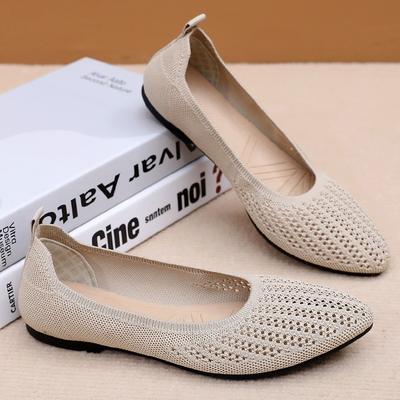 Женская обувь летняя повседневная обувь удобная дышащая одинарная обувь легкая с острым носком одинарная обувь универсальная обувь женская