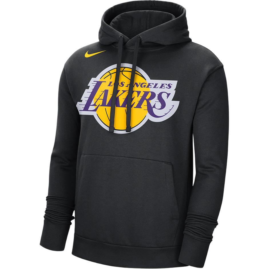 Nike X NBA Los Angeles Lakers Fleece Logo Hoodie Men Hoodies Black DN4709-010