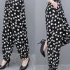 Spring and Summer Mother's Pants Wide-leg Plus Size Bloomers Cotton Silk High-waist Mosquito-proof Loose Trousers Women