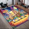 Werner‑Beinhart2 Flannel Pattern Square Carpet,Area Rug,Carpet Rug for Living Room Bedroom Sofa Playroom Decor,Non-slip Floor Mat